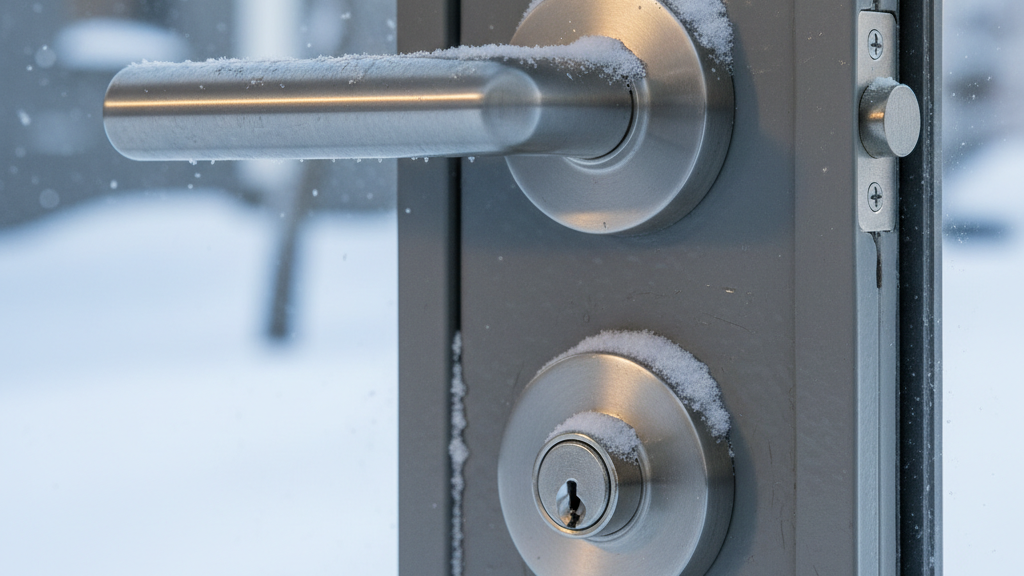 durable door hardware for winter
