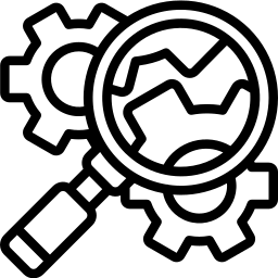 Icon representing an inspection of garage door opener